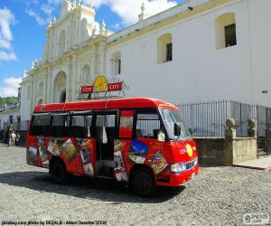 yapboz Antigua City Tour, otobüs